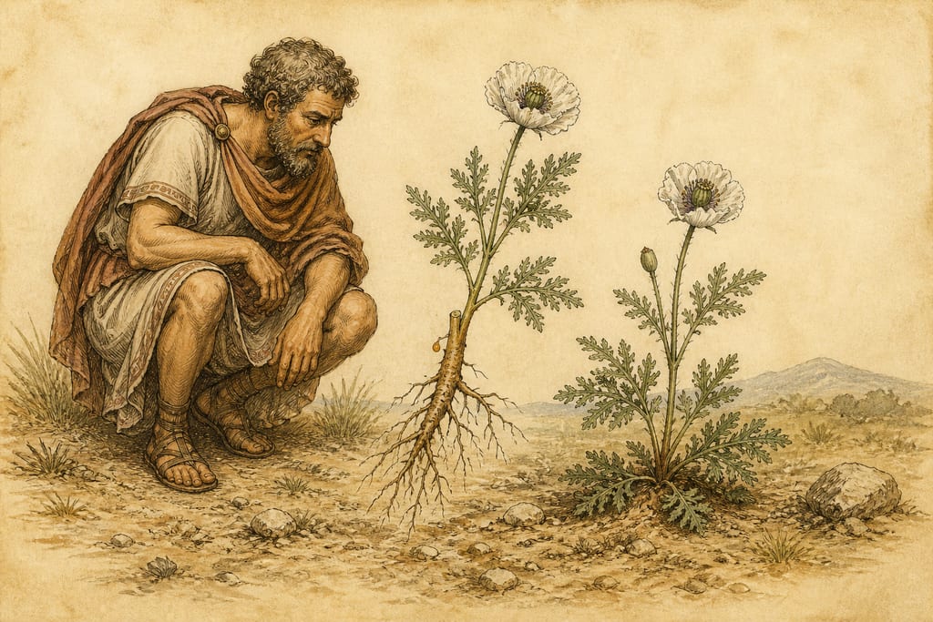 THE ARGEMONIA: FOUR REMEDIES. Complete modern editorial illustration created specifically for this chapter.