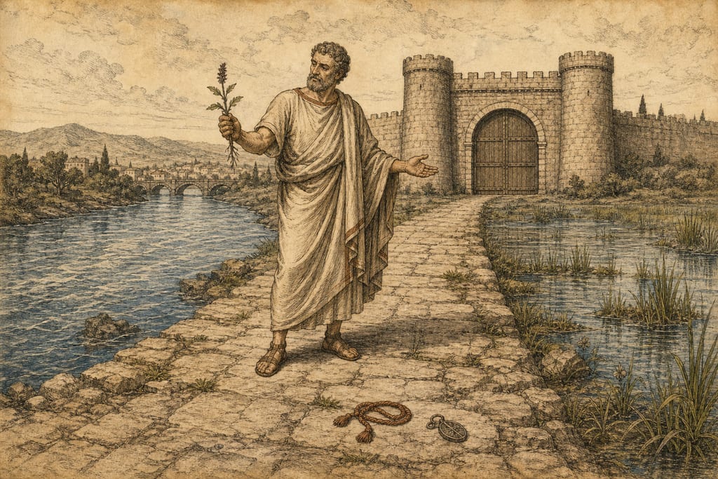REMARKS IN DISPRAISE OF THE PRACTICES OF MAGIC. Complete modern editorial illustration created specifically for this chapter.