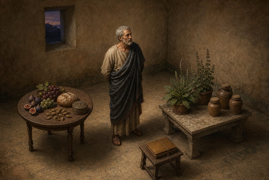 REMEDIES FOR DISEASES OF THE BELLY. Complete modern editorial illustration created specifically for this chapter.