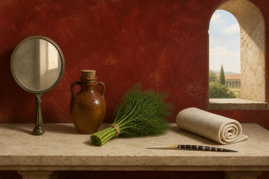REMEDIES FOR OFFENSIVE ODOURS AND SORES OF THE MOUTH. Complete modern editorial illustration created specifically for this chapter.