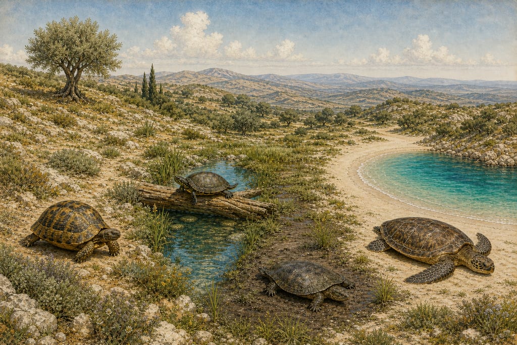 THE TORTOISE: SIXTY-SIX REMEDIES AND OBSERVATIONS. Complete modern editorial illustration created specifically for this chapter.