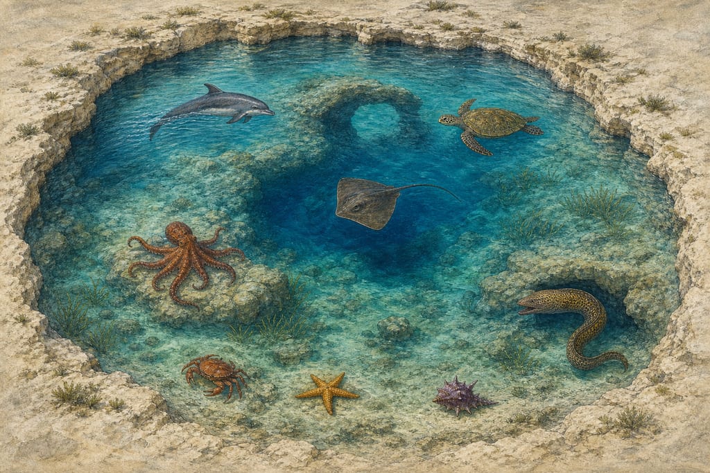 THE NAMES OF ALL THE ANIMALS THAT EXIST IN THE SEA, ONE HUNDRED AND SEVENTY-SIX IN NUMBER. Complete modern editorial illustration created specifically for this chapter.