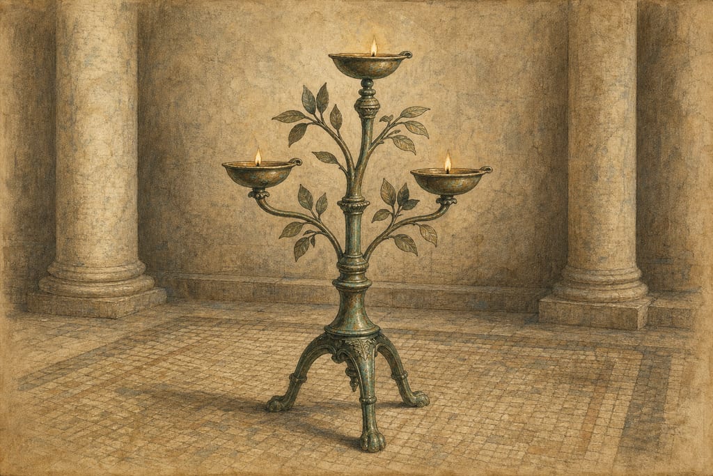 STANDS FOR LAMPS. Complete modern editorial illustration created specifically for this chapter.