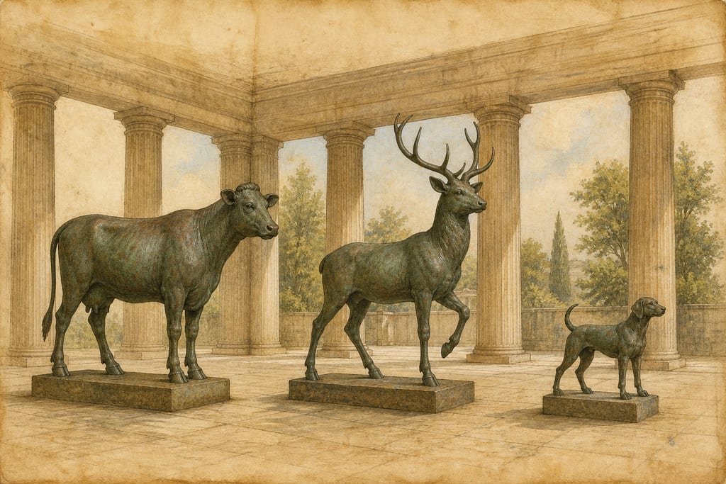 AN ACCOUNT OF THE MOST CELEBRATED WORKS IN BRASS, AND OF THE ARTISTS, 366 IN NUMBER. Complete modern editorial illustration created specifically for this chapter.