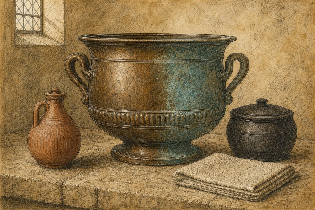 THE METHOD OF PRESERVING COPPER. Complete modern editorial illustration created specifically for this chapter.
