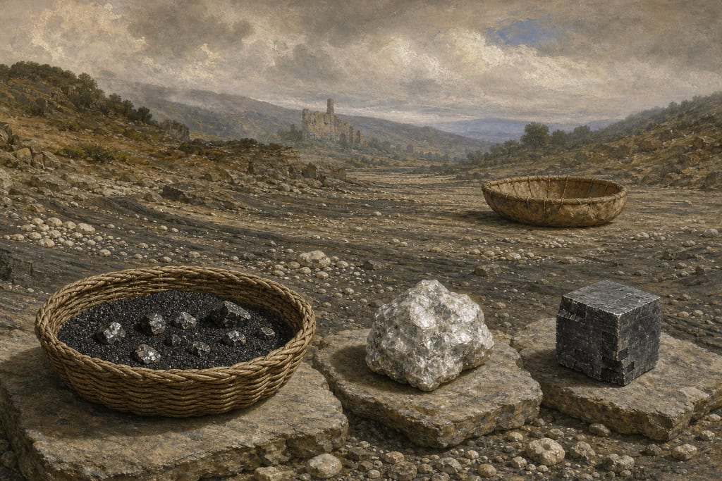 THE ORES OF LEAD. Complete modern editorial illustration created specifically for this chapter.