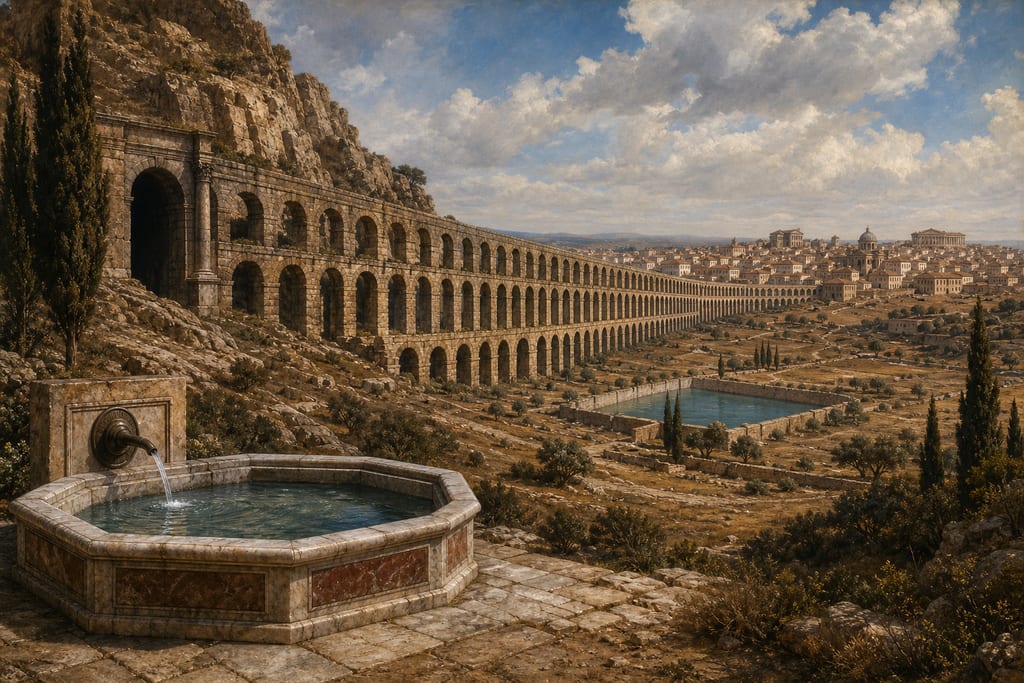 MARVELS CONNECTED WITH OTHER TEMPLES. Complete modern editorial illustration created specifically for this chapter.